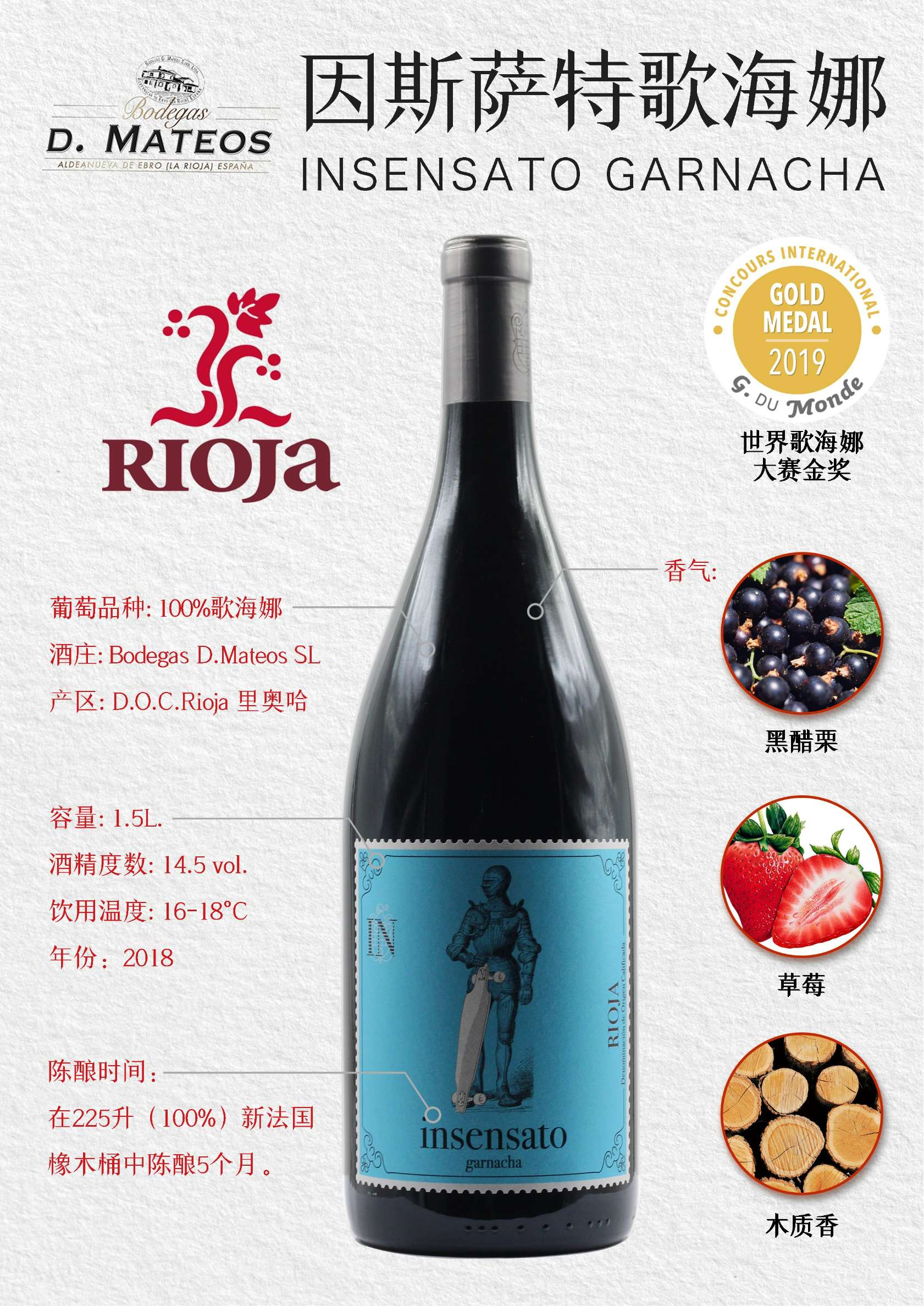 伊森萨托歌海娜干红葡萄酒