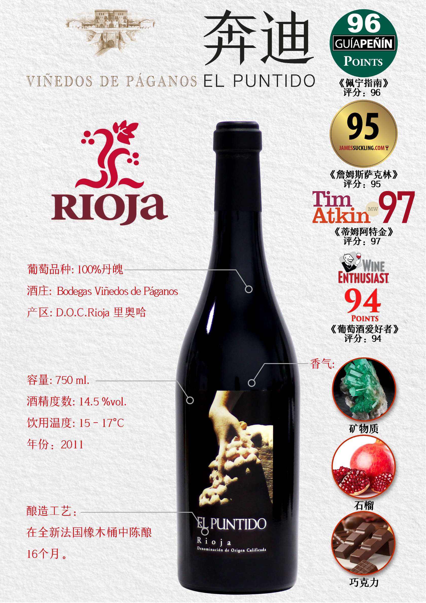 奔迪红葡萄酒