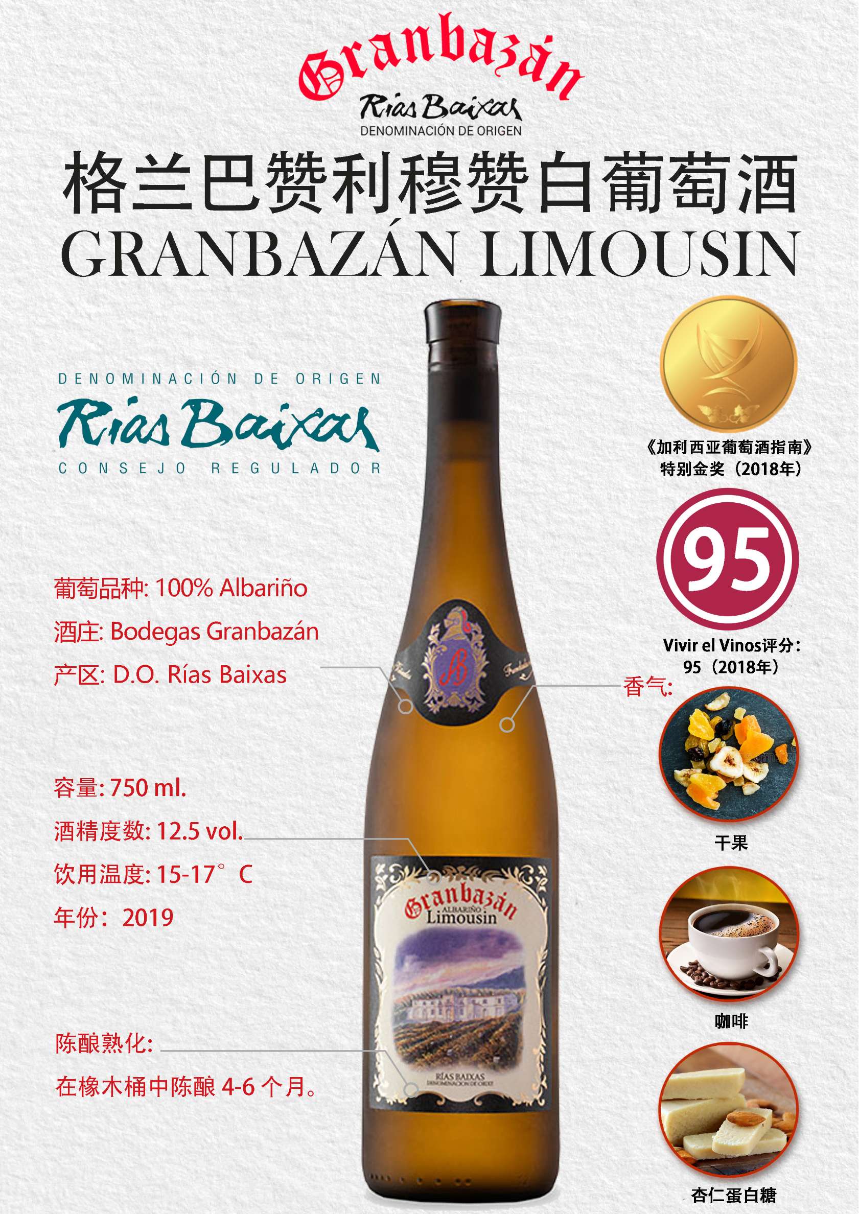格兰巴赞利穆赞白葡萄酒