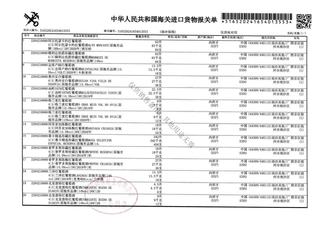 高岭1076红葡萄酒