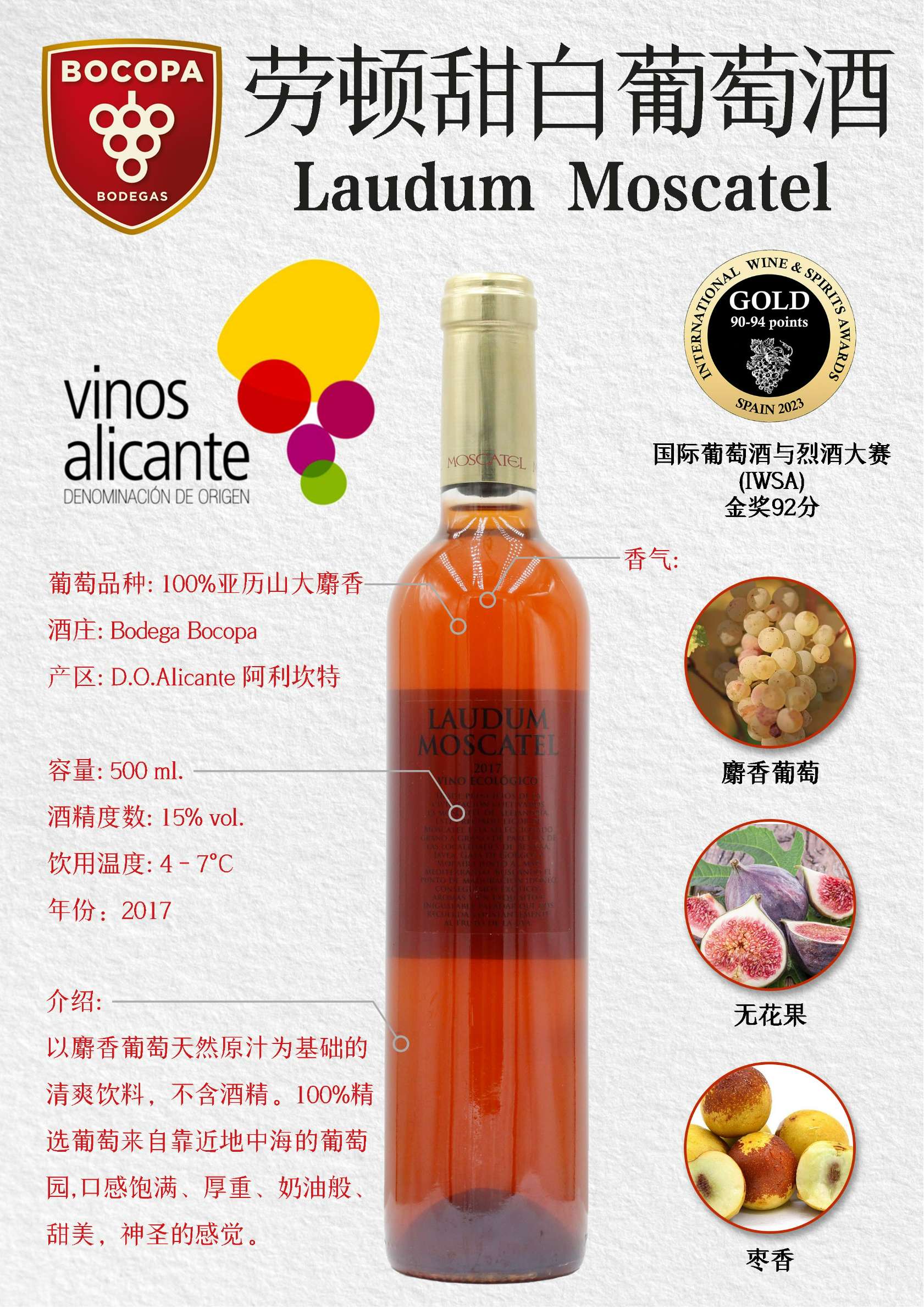 劳顿甜白葡萄酒